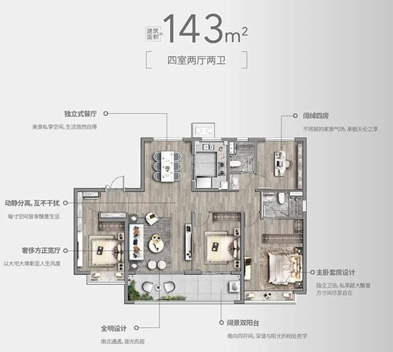 143㎡户型图