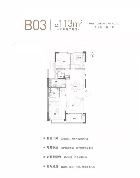 113㎡户型图